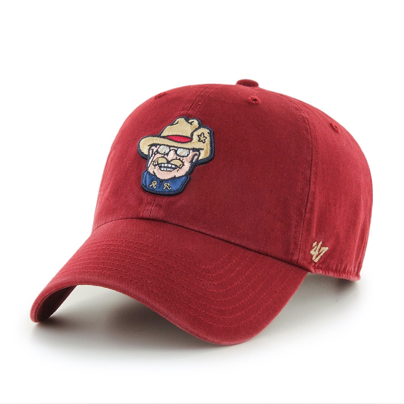 ’47 Brand Clean Up Smiling Teddy Scorched Red