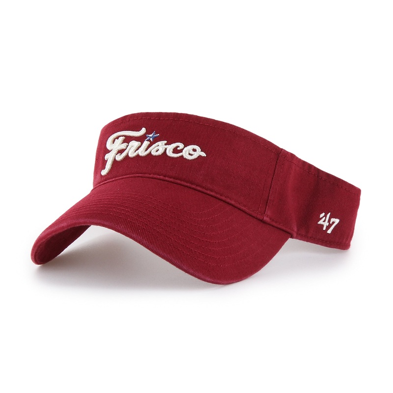 ’47 Brand Clean Up Visor Frisco Script Red