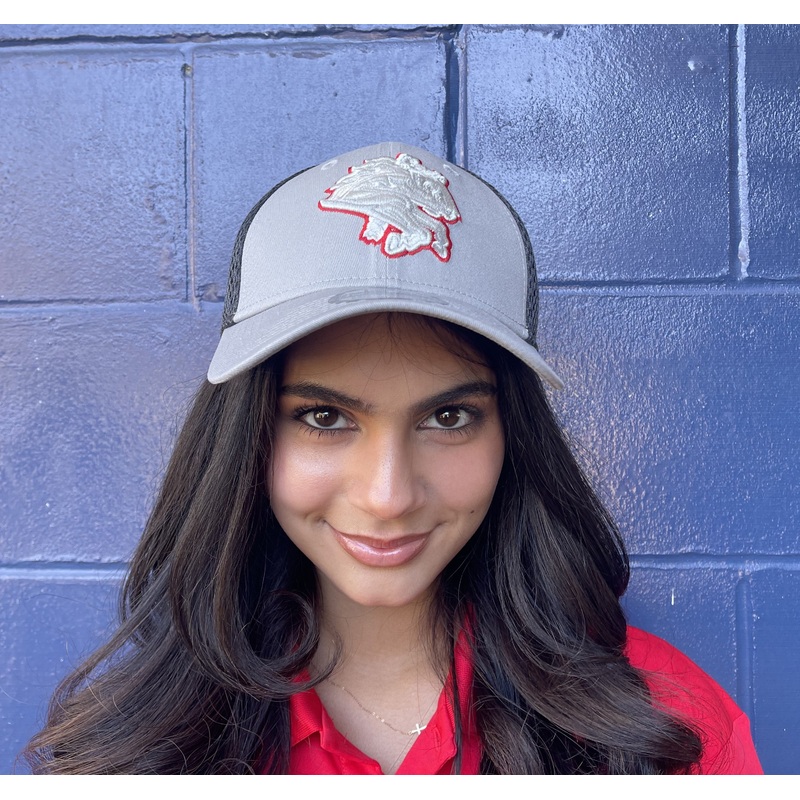 BRP New Era Flex-Fit 3930 Gray Crown & Brim Hat with Black Mesh