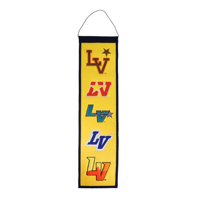 Wincraft Las Vegas Baseball Logos Yellow/Navy 8×32 Wool Banner
