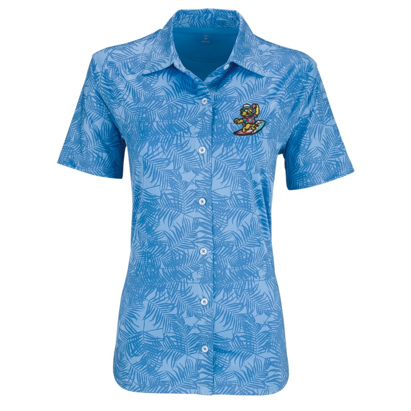 Clearwater BeachDogs Vantage Women’s Maui Button Down