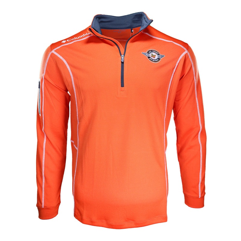 Men’s Columbia Primary Logo Orange 1/4 Zip Shotgun Pullover