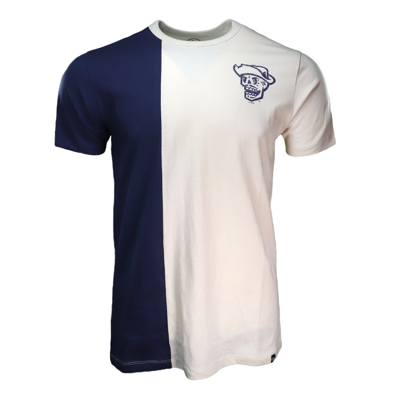 Men’s Reyes de Plata ’47 Brand Skull Jaxson White/Navy Short Sleeve T-Shirt