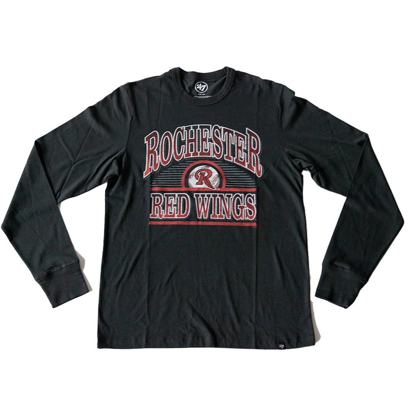 Rochester Red Wings ’47 Black Retro Long Sleeve