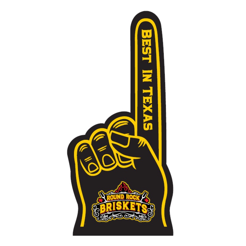 Round Rock Express Briskets Best in Texas Foam Finger