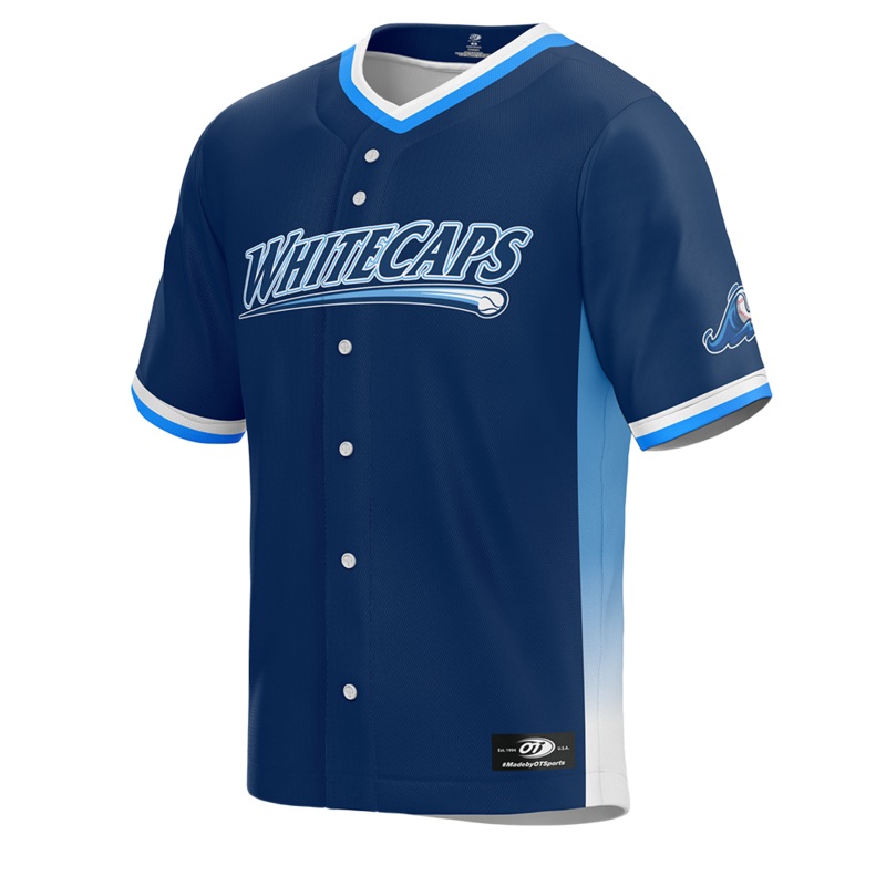 West Michigan Whitecaps 2025 Authentic Collection Alternate Navy Jersey