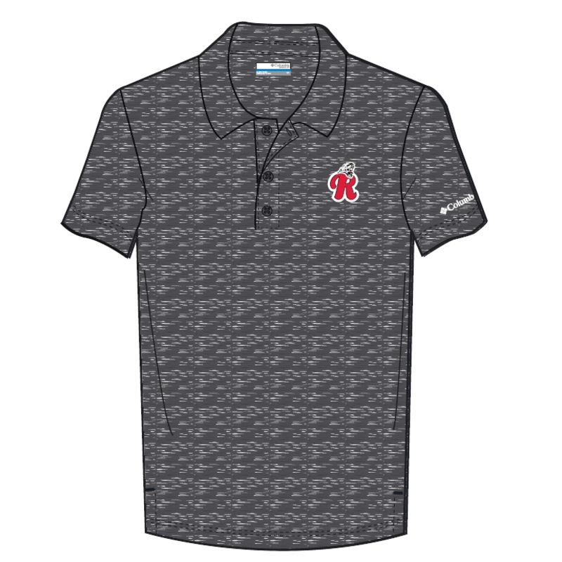 Columbia Peppered Black Final Round Black Train Polo
