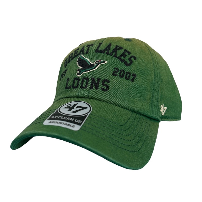 Great Lakes Loons ’47 Green Dusted Cleanup Cap