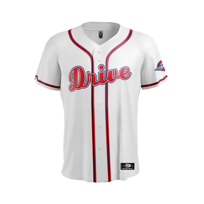 Greenville Drive OT Sublimated White Home Replica Jersey