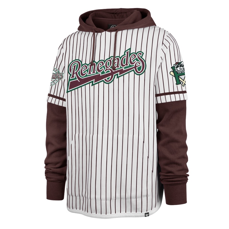 HVR M Pinstripe 47 Brand Double Header Hoodie [SALE]
