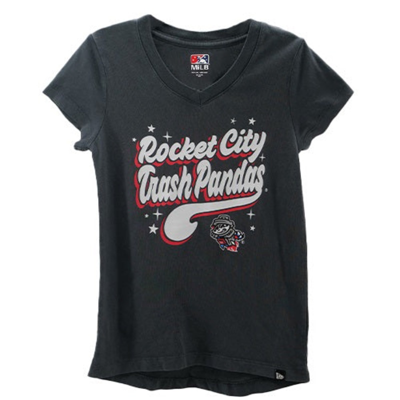 NE Girl’s Enzyme wash v-neck tee