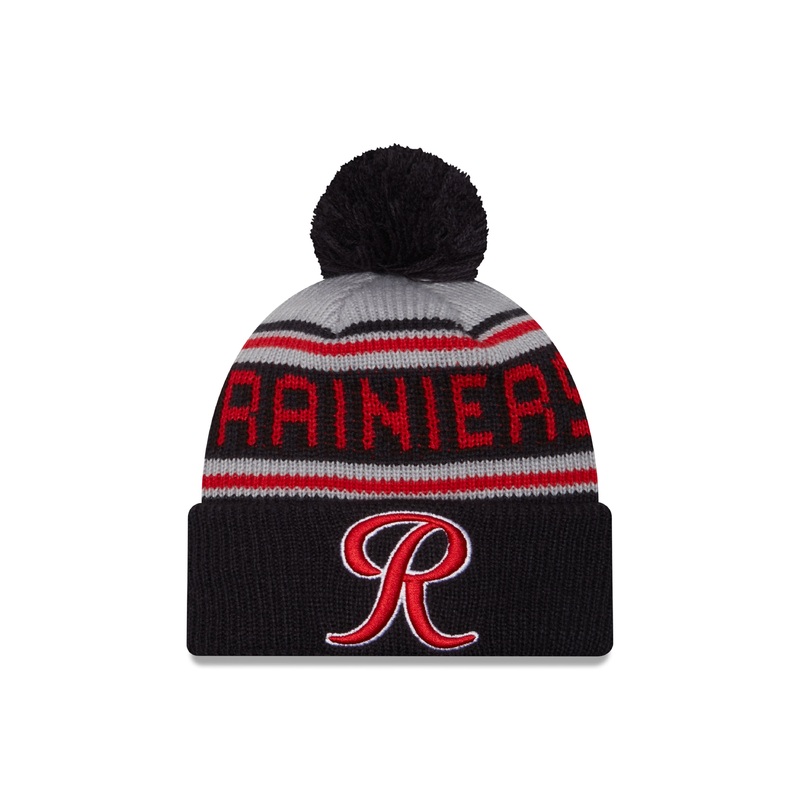 Tacoma Rainiers New Era Kids Navy Pom Knit