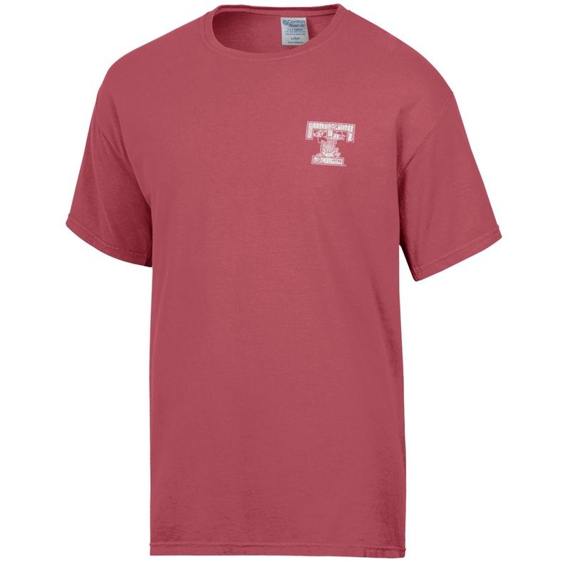 Toledo Mud Hens Crimson Comfort Wash T-shirt