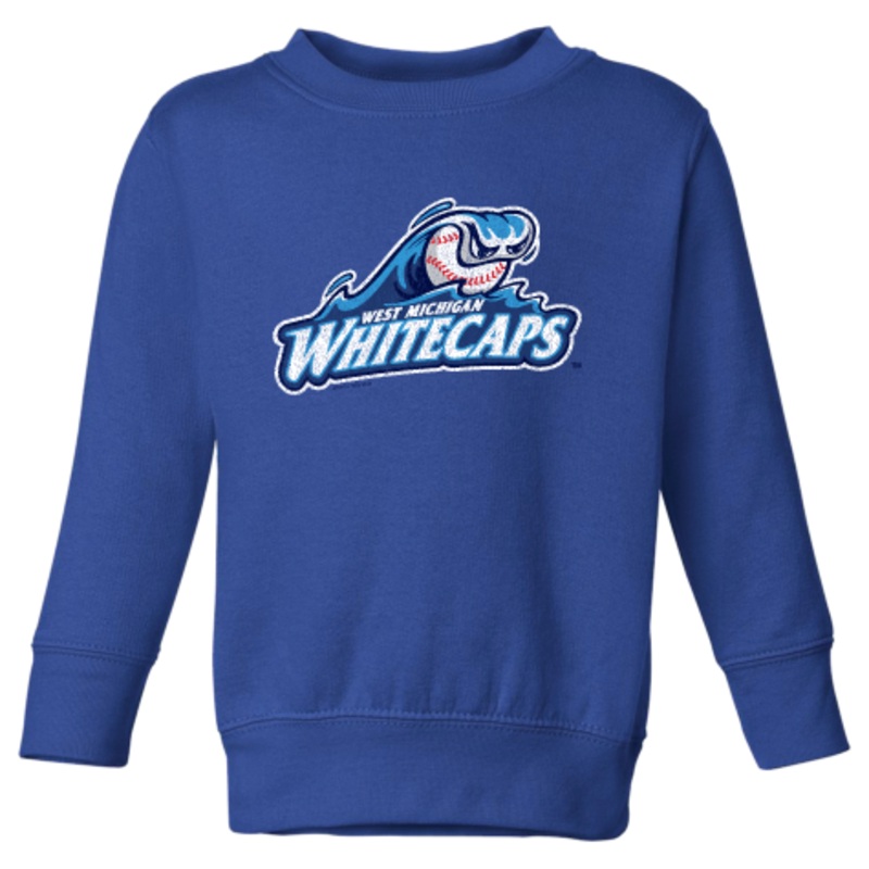 West Michigan Whitecaps Toddler Royal Crewneck Sweatshirt