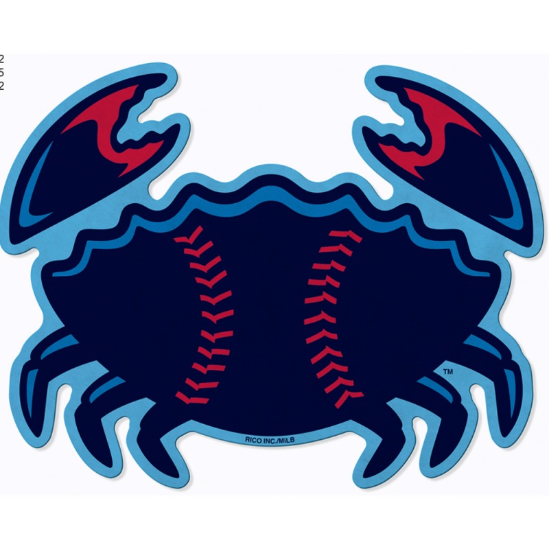 Jersey Shore BlueClaws Crab Emblem Logo Shaped Pennant