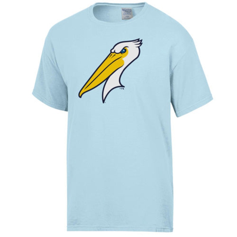 Myrtle Beach Pelicans Comfort Wash Soothing Blue Alternate Logo Tee