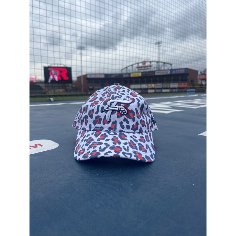New Era Youth 9Twenty Blue and Red Leopard Print F-Fist Hat