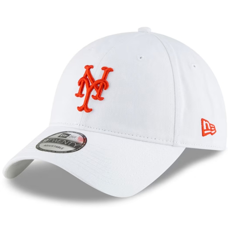 BRP New Era New York Mets Core Classic 9TWENTY Adj White Hat
