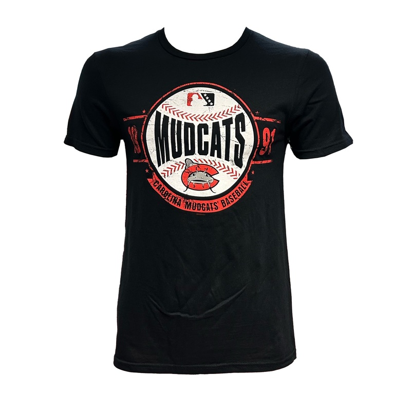 Carolina Mudcats Black Softstyle Operating Tee