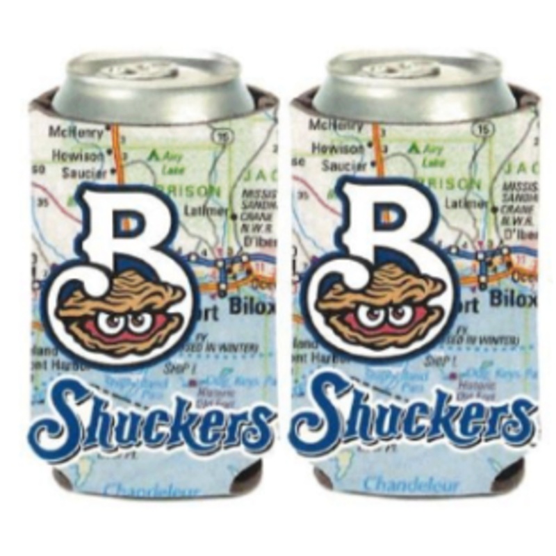 Coastal Mississippi Map 12 oz Can Cooler/Koozie