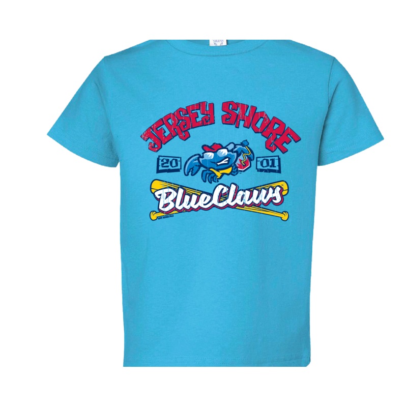 Jersey Shore BlueClaws Youth Boogie Board Crab T-Shirt