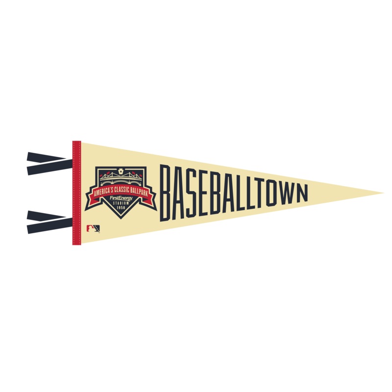 Oxford Pennants Baseballtown First Energy Stadium Logo 9×27 Pennant