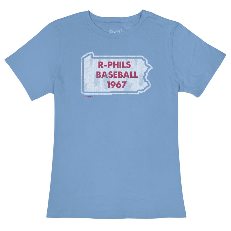 Retro Brand Women’s Washed Cotton T-Shirt Columbia R-Phils State T-Shirt