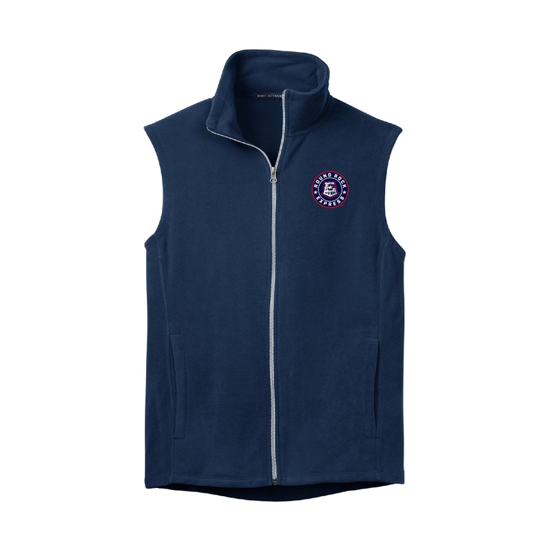 Round Rock Express Navy Micro-Fleece Vest