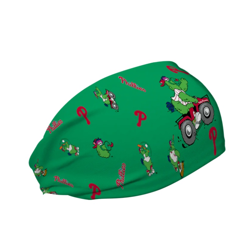 Vertical Athletics Phillies Cooling Headband Phanatic Green All Over