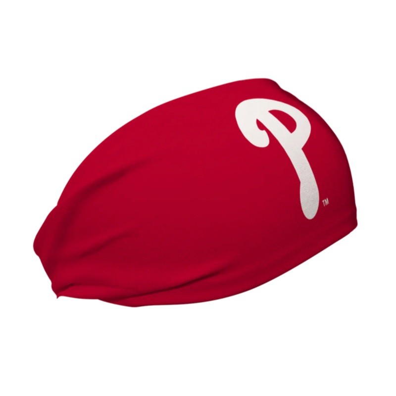 Vertical Athletics Phillies Cooling Headband Red Cap Logo