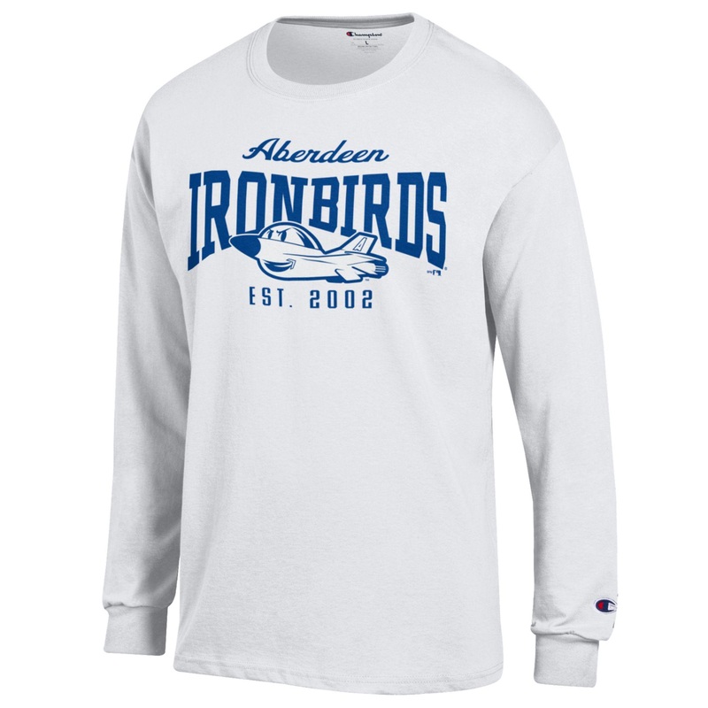 Aberdeen IronBirds – CHAMPION BASIC LONG SLEEVE TEE  White