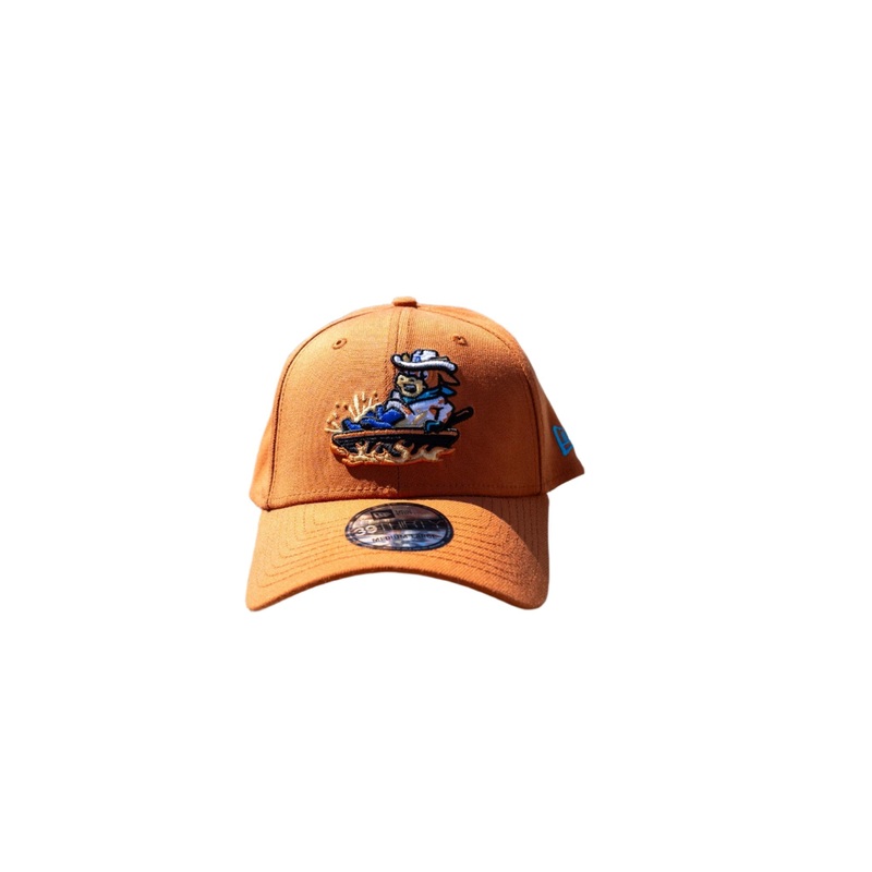 Amarillo Sod Poodles Calf Fries 39THIRTY Orange Skillet cap