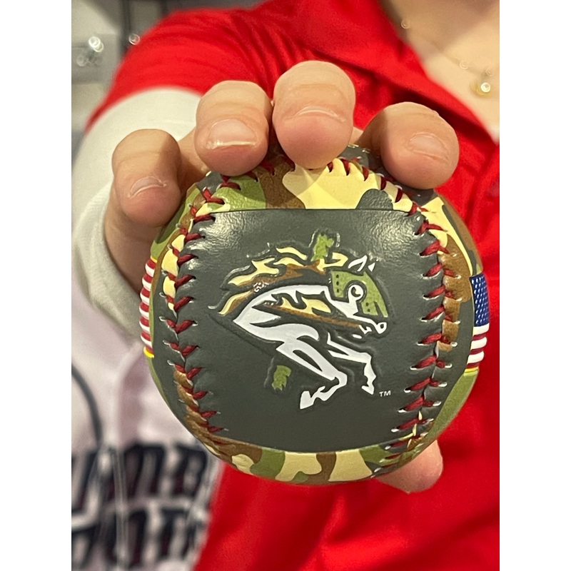 BRP Rawlings Imported Collectible Green Camo Armed Forces Baseball