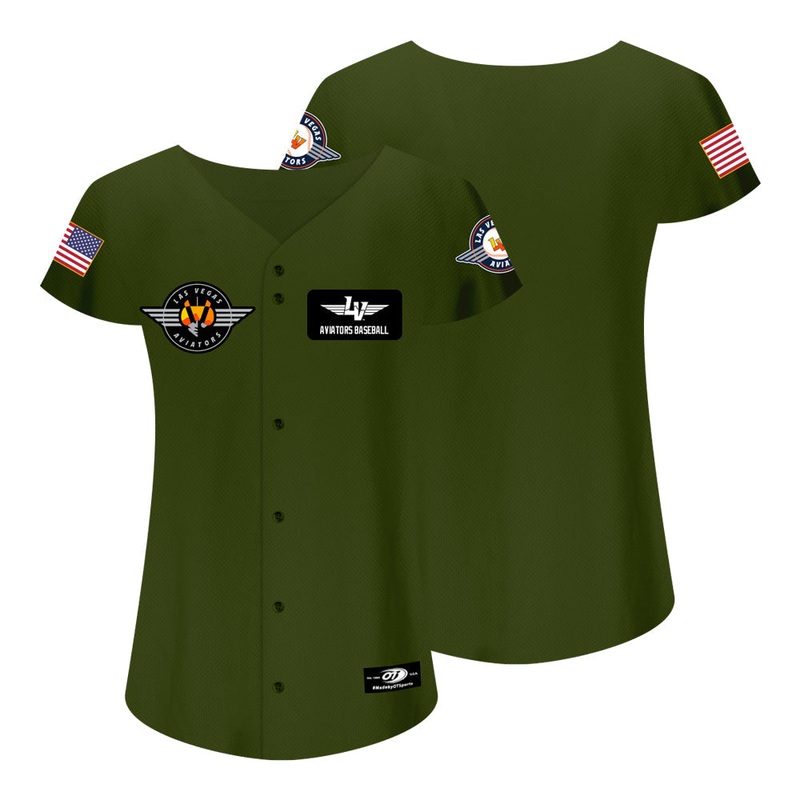 Women’s OT Sports Flight Suit Green Replica Jersey