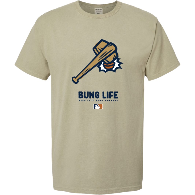 Beer City Bung Hammers Faded Tan Bung Life T-Shirt