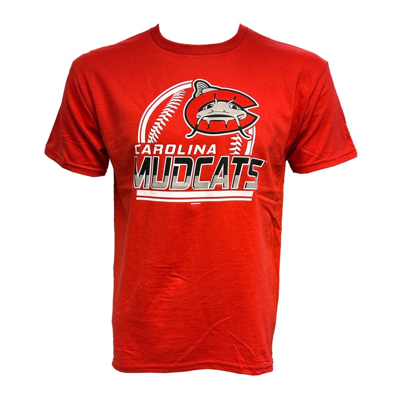 Carolina Mudcats Red Youth Warehouse Tee