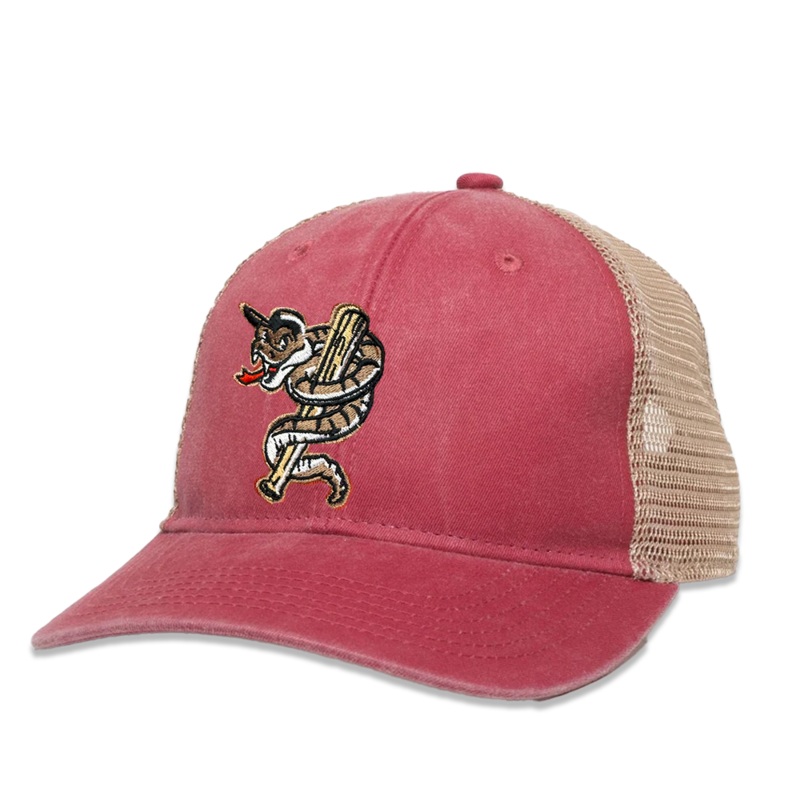 Fauxback Nantucket Red/Tea Stain Adjustable Mesh Hat