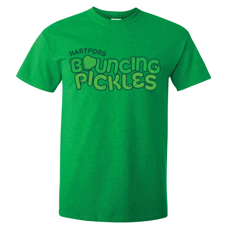 Hartford Yard Goats Bouncing Pickles Word Mark Tee