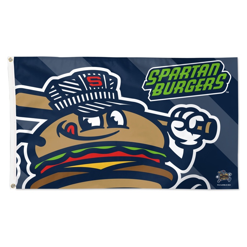 Hub City Spartanburgers 3×5 Deluxe Flag