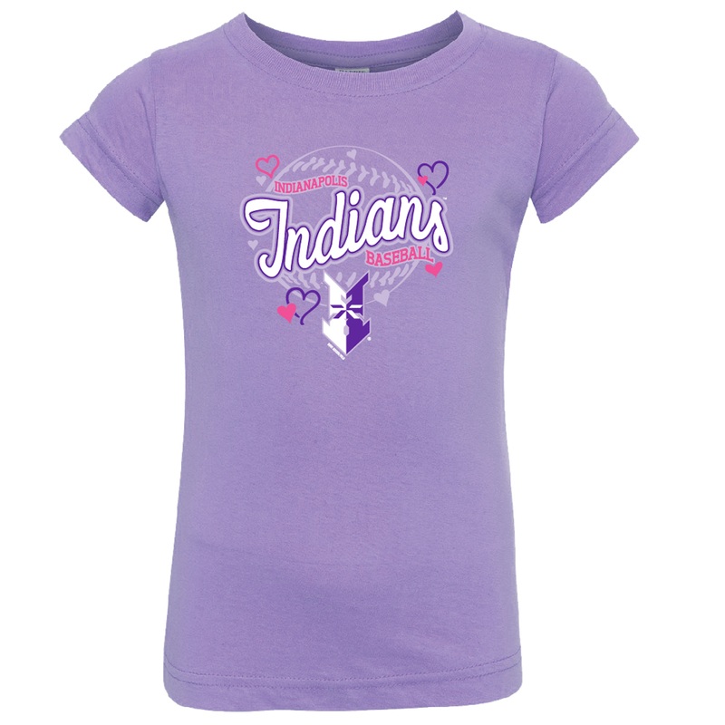 Indianapolis Indians Toddler Lavendar Britt Tee