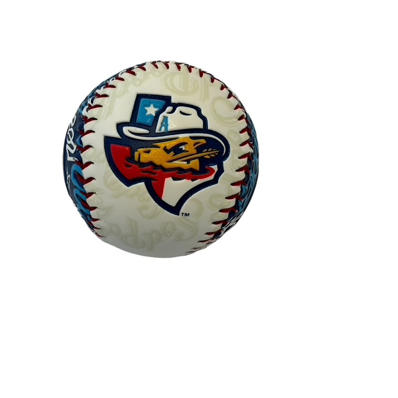 Amarillo Sod Poodles White State Word Baseball