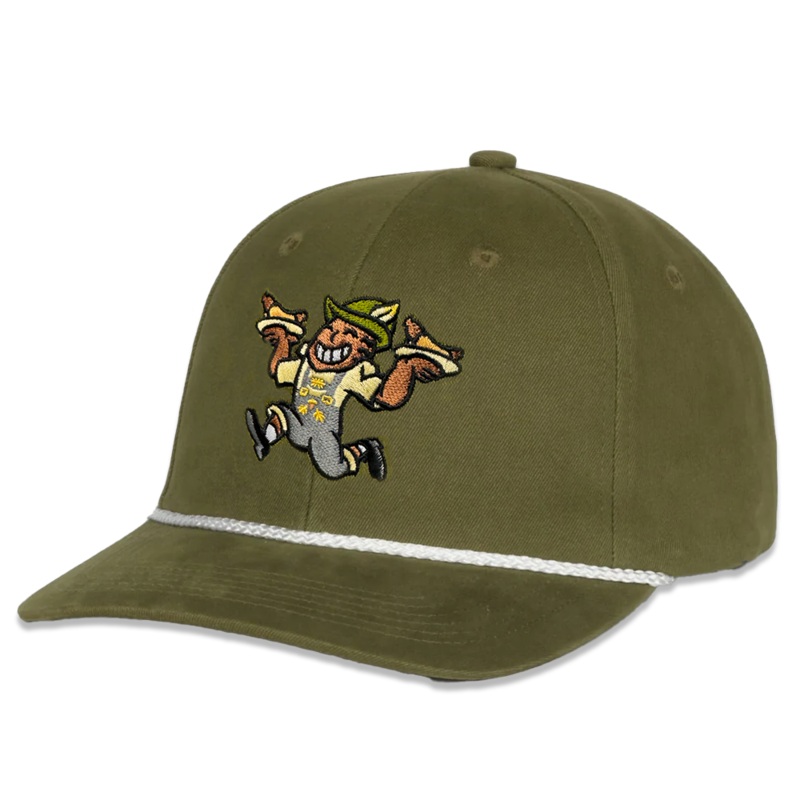 Brats Olive Adjustable Cord Hat