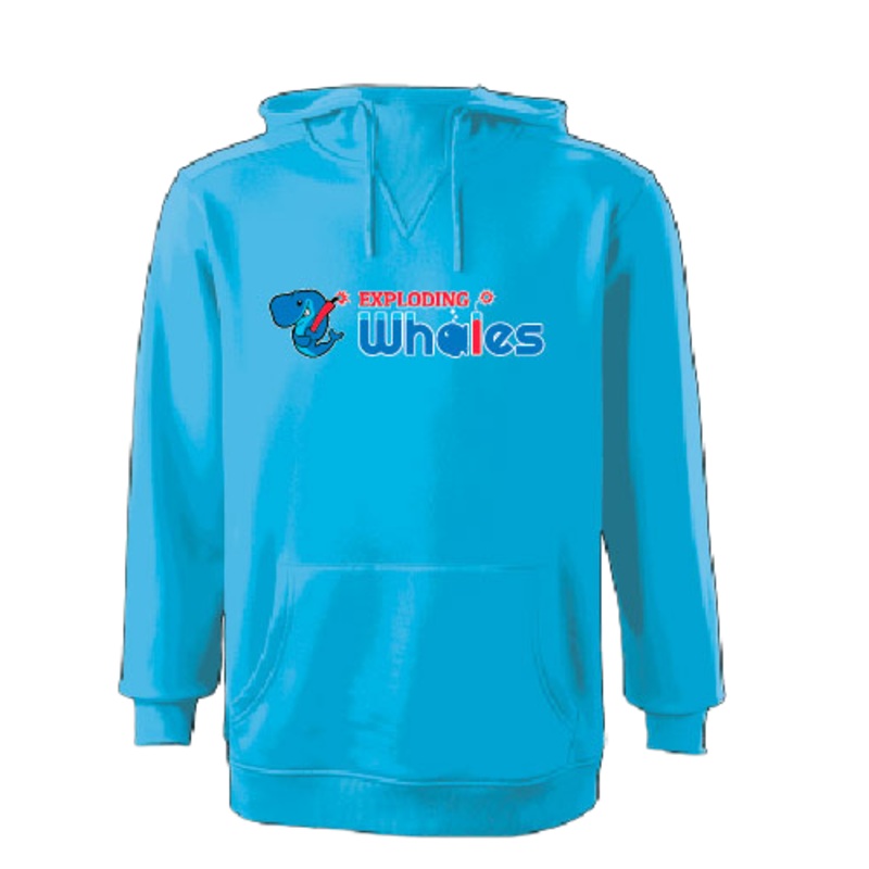 Eugene Emeralds Exploding Whales EvoShield Blue Hoodie