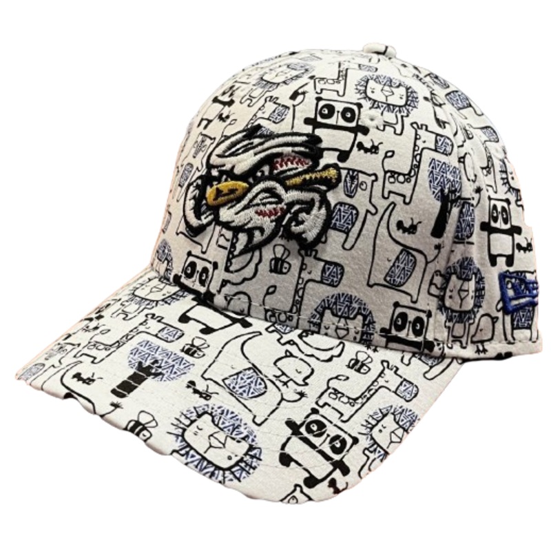 Omaha Storm Chasers Youth New Era 920 White Zoo Cap