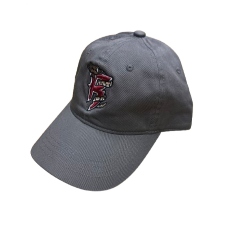 R Logo Charcoal Garment Washed Adjustable Hat