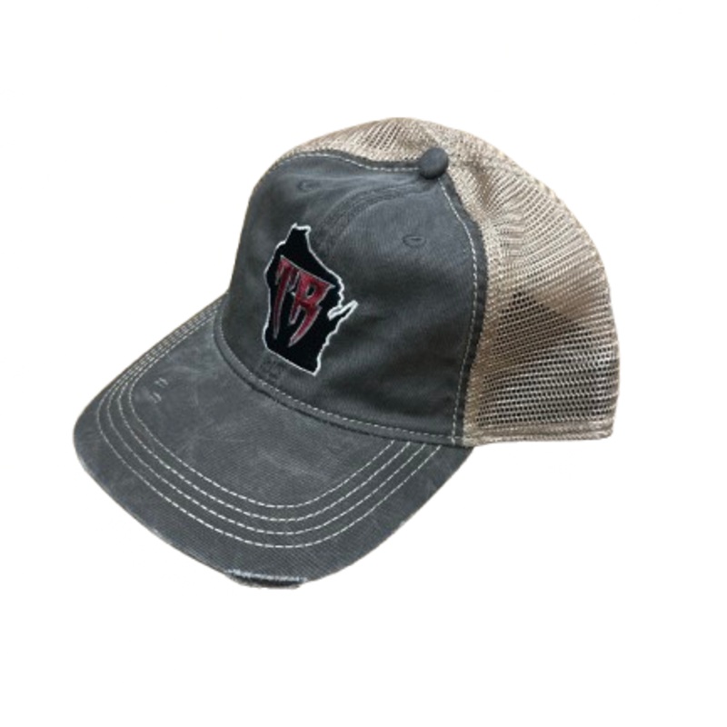 TR State Black/Tea Stain Distressed Adjustable Hat