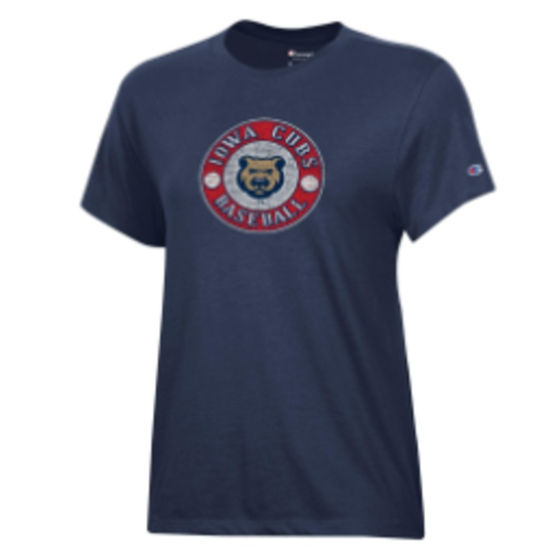 Women’s Iowa Cubs Crew Navy Tee