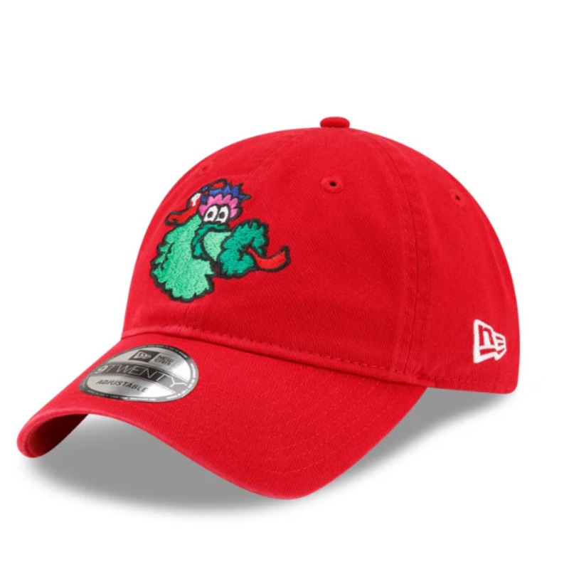 New Era 9Twenty Scarlet Red Phillie Phanatic Logo Adjustable Hat
