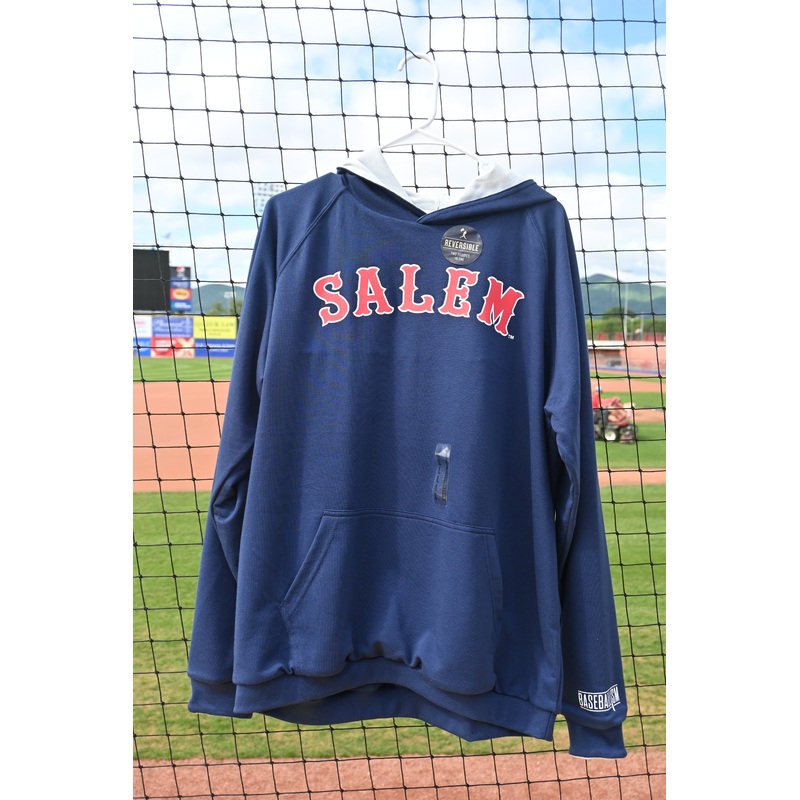 Salem Red Sox Baseballism Navy Reversable Hoodie