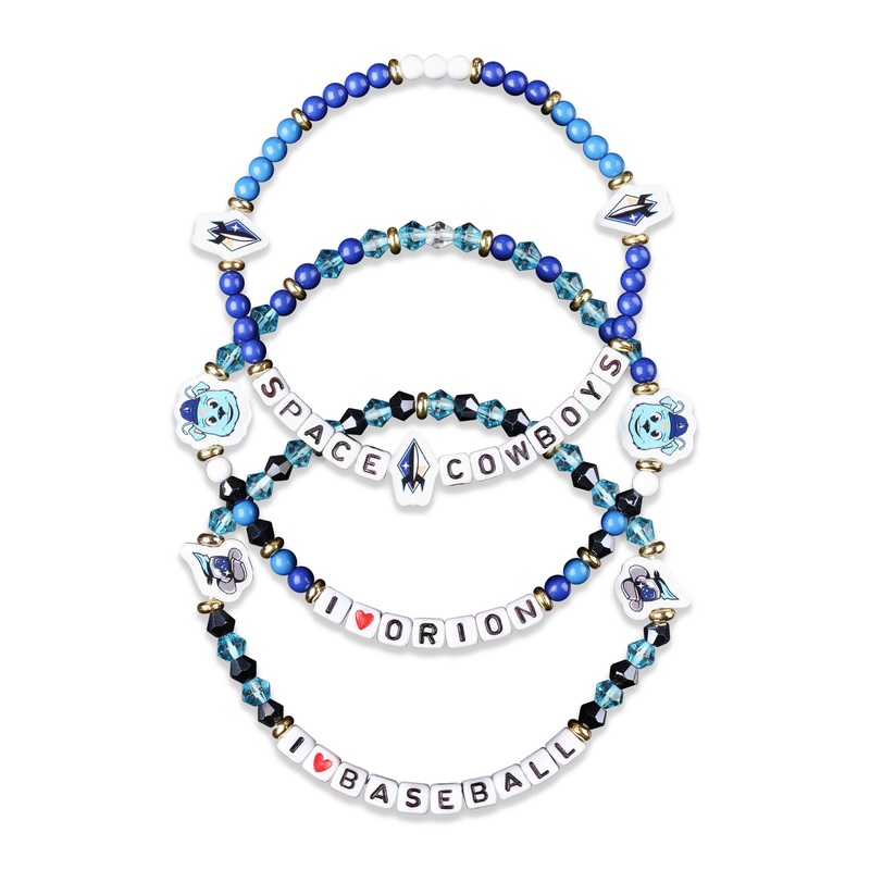 Sugar Land Space Cowboys Forever Collectibles Bracelet Friendship 3pk